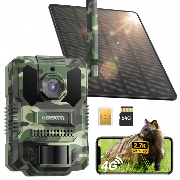 DEATTI 2.7K Video Cellular Trail Cameras,Game Came...